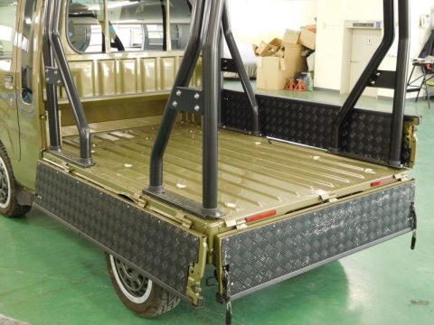 ハイゼット　ジャンボ　荷台　ベッドライナー塗装前